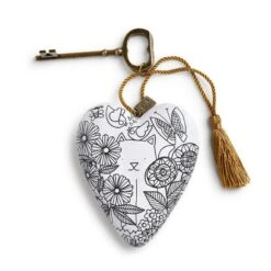 Art Hearts Cat Colour Me