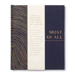 Gift Book: Most Of All _ A Legacy Book For Capturing The Stories Of A Lifetime