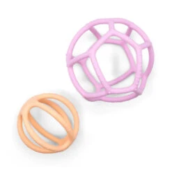 2 Pack Sensory Ball & Fidget Ball Bubblegum And Peach