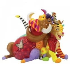 Disney By Britto – Simba, Pumbaa, And Timon Figurine