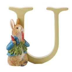 Beatrix Potter Alphabet – Letter U – Peter Rabbit With Radishes