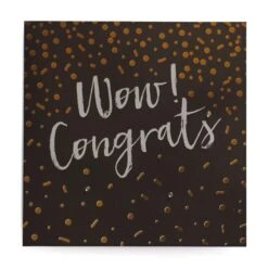 Classic Piano Greeting Card – Wow! Congrats