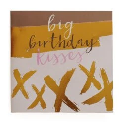 Blush Greeting Card With Gems – Big Birthday