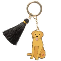 Beyond Charms Keychain – Golden Retreiver