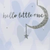Blush Greeting Card With Gems – Hello Little One Baby Boy Card 1 Blush Greeting Card With Gems – Hello Little One Baby Boy Card -Toy Cheap Store BLU002