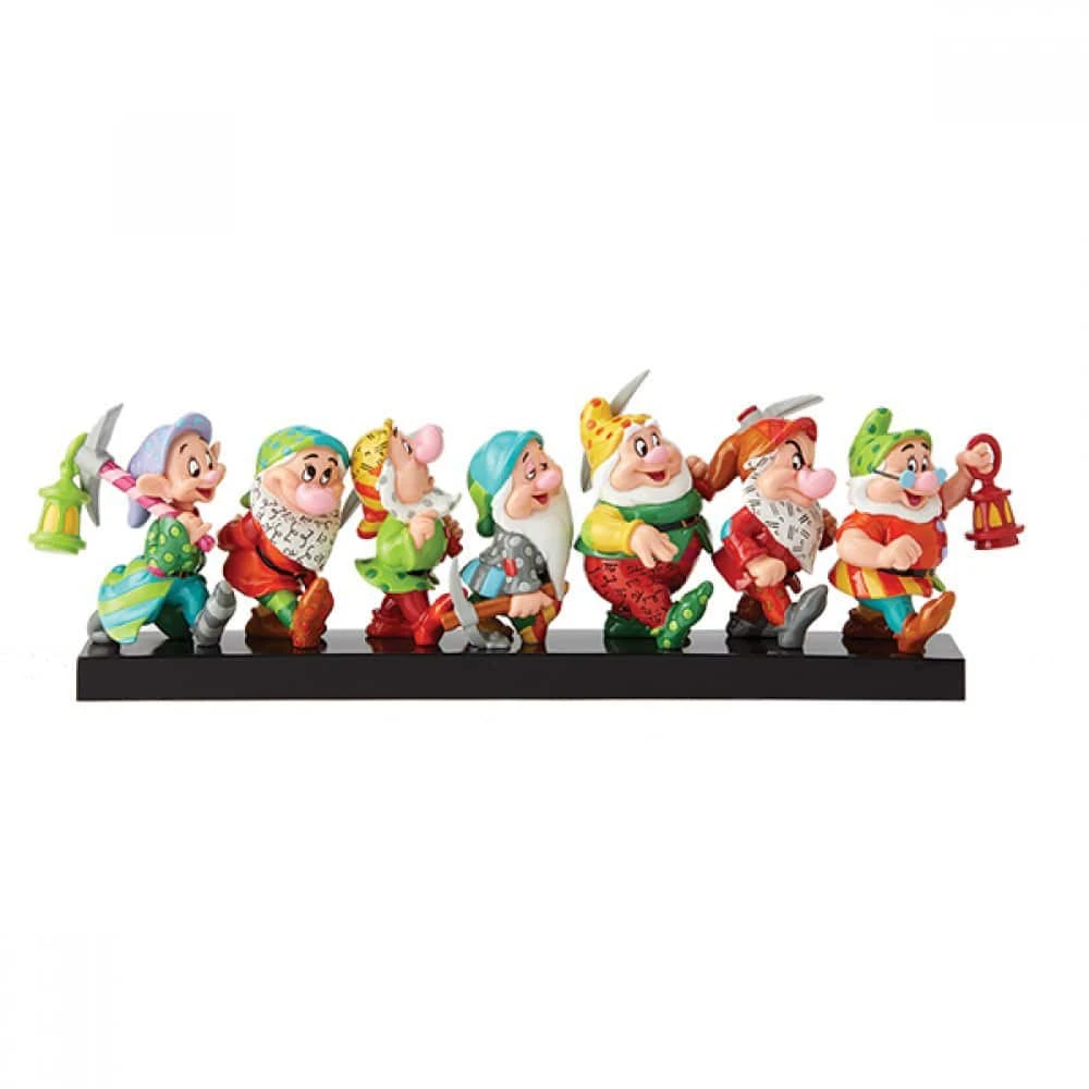 Britto Disney Seven Dwarfs On Log Figurine 4 Britto Disney Seven Dwarfs On Log Figurine - Image 2