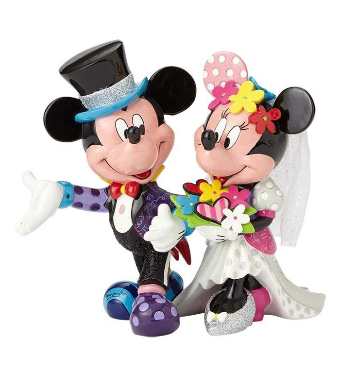 Britto Disney Mickey & Minnie Wedding Figurine 3 Britto Disney Mickey & Minnie Wedding Figurine