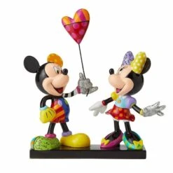 Britto Disney Mickey And Minnie With Balloon Figurine (Limited Edition)