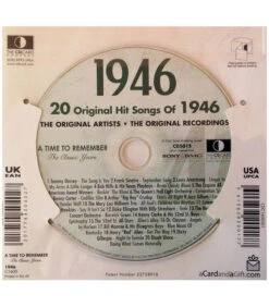 1946 Classic Years CD Card 8 1946 Classic Years CD Card -Toy Cheap Store Classic Years CD Card1946b