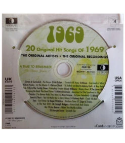 1969 Classic Years CD Card -Toy Cheap Store Classic Years CD Card1969b