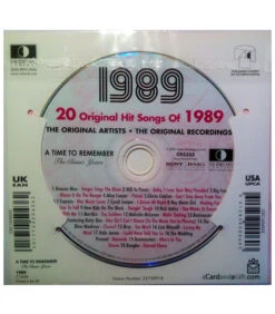 1989 Classic Years CD Card -Toy Cheap Store Classic Years CD Card1989b