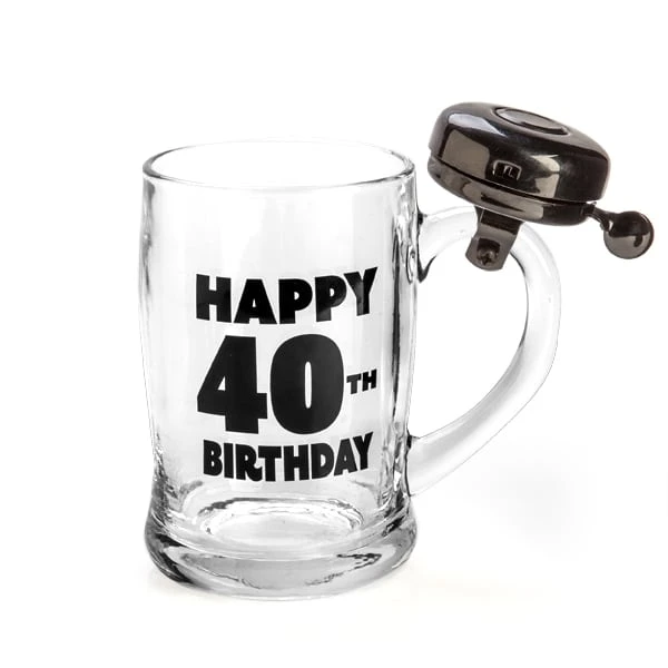 Happy 40th Birthday Bell Mug 3 Happy 40th Birthday Bell Mug
