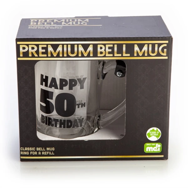 Happy 50th Birthday Bell Mug 4 Happy 50th Birthday Bell Mug - Image 2