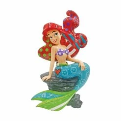 Disney By Britto – Ariel On Rock Figurine