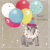 Fancy Pants Greeting Card With Gems – Happy Birthday