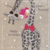 Fancy Pants Greeting Card With Gems – Yooo-Hooo! Happy Birthday