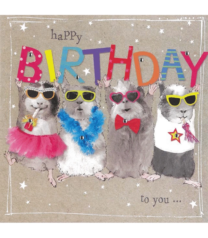 Birthday Card – 4 Birthday Party Mouses With – Happy Birthday To You 3 Birthday Card – 4 Birthday Party Mouses With – Happy Birthday To You