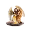 Fantasy Angel Figurine – Large Yellow Angel With Lion -Toy Cheap Store GA LAF YLI