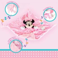 Disney Baby – Minnie Mouse Snuggle Baby Blanket 9 Disney Baby – Minnie Mouse Snuggle Baby Blanket -Toy Cheap Store KP79928 2