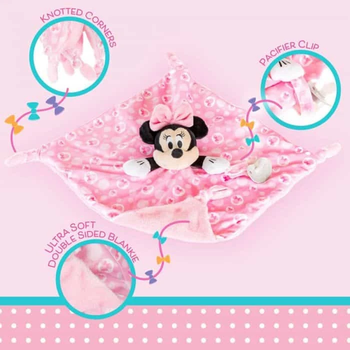 Disney Baby – Minnie Mouse Snuggle Baby Blanket 5 Disney Baby – Minnie Mouse Snuggle Baby Blanket - Image 3