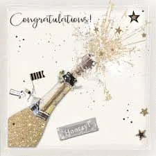 Luxe Congratulations Card – Hooray!