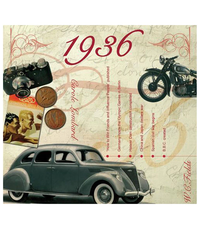 1936 Classic Years CD Card 4 1936 Classic Years CD Card - Image 2