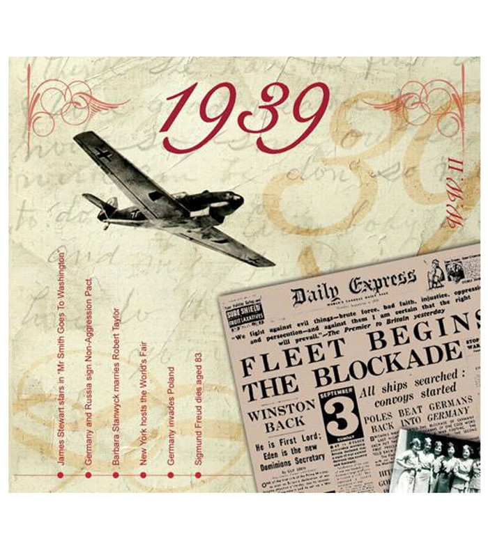 1939 Classic Years CD Card 4 1939 Classic Years CD Card - Image 2