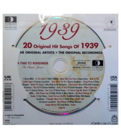 1939 Classic Years CD Card 8 1939 Classic Years CD Card -Toy Cheap Store Music from your year1939b