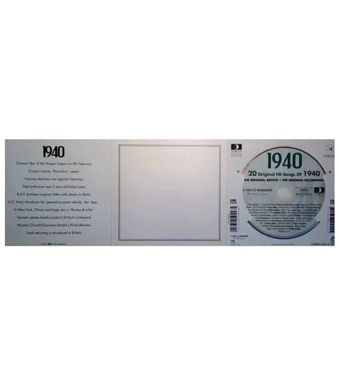 1940 Classic Years CD Card 6 1940 Classic Years CD Card - Image 4