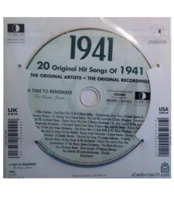 1941 Classic Years CD Card -Toy Cheap Store Music from your year1941b