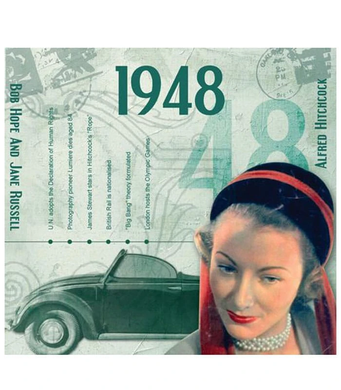 1948 Classic Years CD Card 4 1948 Classic Years CD Card - Image 2