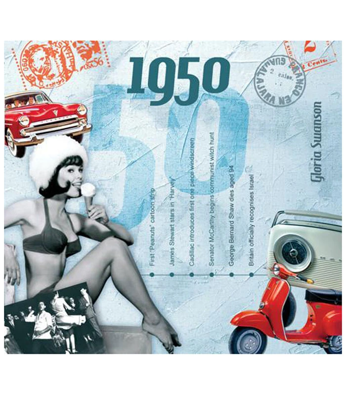 1950 Classic Years CD Card 4 1950 Classic Years CD Card - Image 2