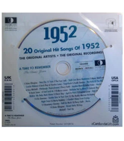 1952 Classic Years CD Card 8 1952 Classic Years CD Card -Toy Cheap Store Music from your year1952b