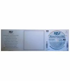 1952 Classic Years CD Card 9 1952 Classic Years CD Card -Toy Cheap Store Music from your year1952c