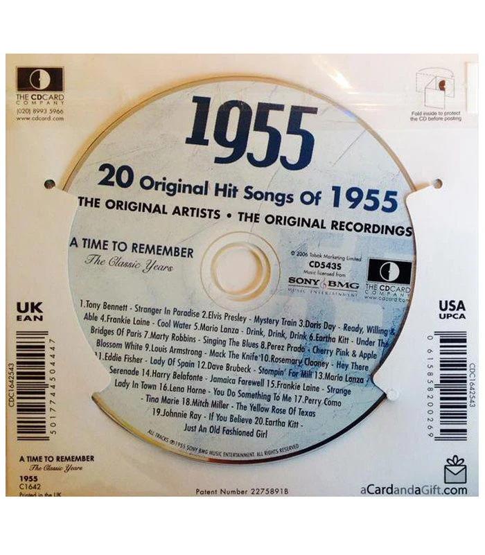 1955 Classic Years CD Card 5 1955 Classic Years CD Card - Image 3