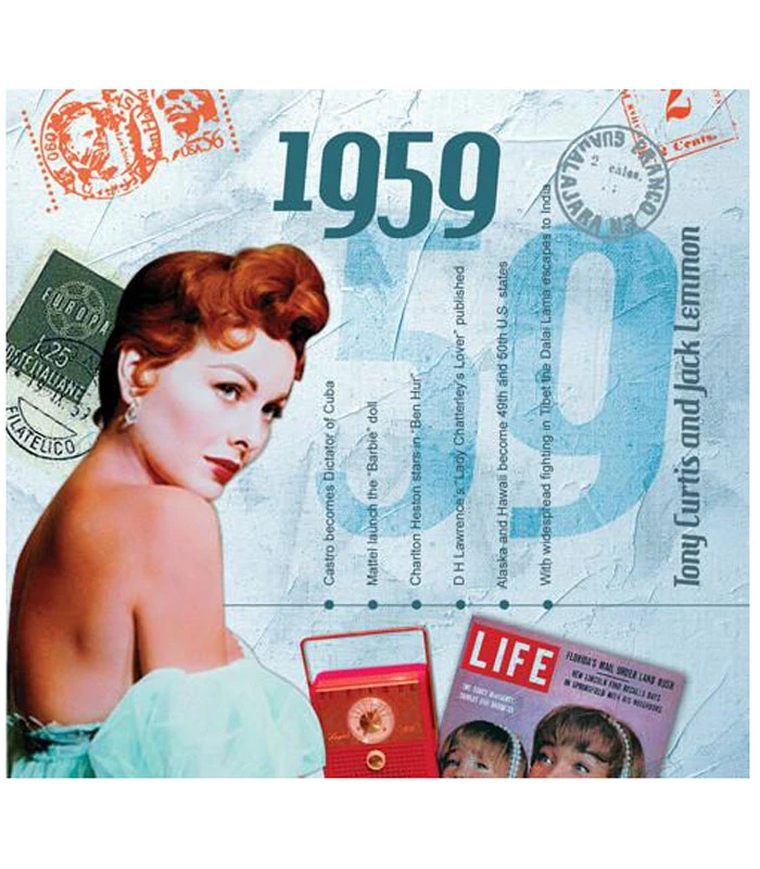 1959 Classic Years CD Card 4 1959 Classic Years CD Card - Image 2