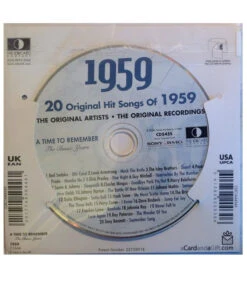 1959 Classic Years CD Card 8 1959 Classic Years CD Card -Toy Cheap Store Music from your year1959b