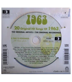 1963 Classic Years CD Card 8 1963 Classic Years CD Card -Toy Cheap Store Music from your year1963b
