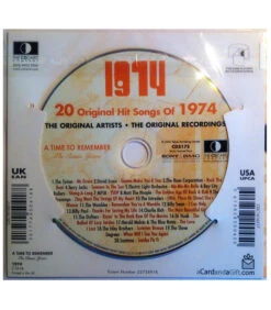 1974 Classic Years CD Card 8 1974 Classic Years CD Card -Toy Cheap Store Music from your year1974b