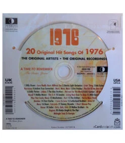 1976 Classic Years CD Card -Toy Cheap Store Music from your year1976b