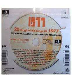 1977 Classic Years CD Card 8 1977 Classic Years CD Card -Toy Cheap Store Music from your year1977b