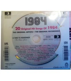 1984 Classic Years CD Card -Toy Cheap Store Music from your year1984b