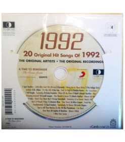 1992 Classic Years CD Card 8 1992 Classic Years CD Card -Toy Cheap Store Music from your year1992b
