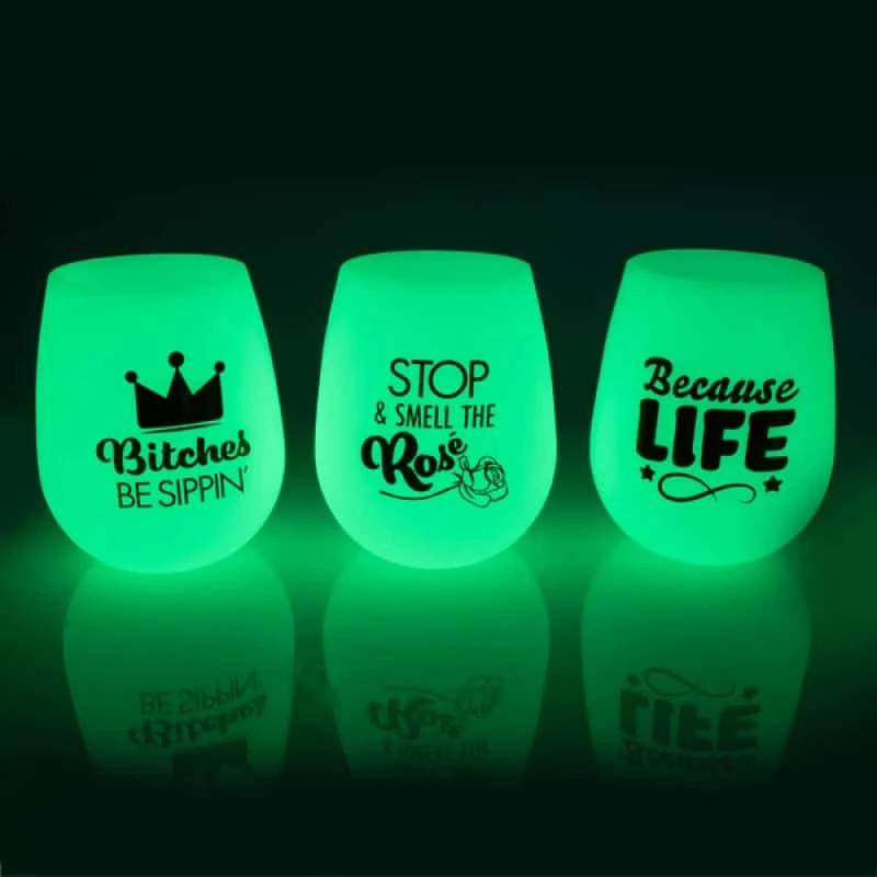 Glow-in-the-Dark Wine Cup – Party 5 Glow-in-the-Dark Wine Cup – Party - Image 3