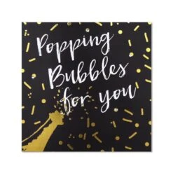 Classic Piano Congratulations Card – “popping Bubbles For You”