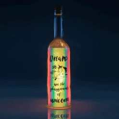 Dream Iridescent Wishlight Bottle – Dreams Are The Playgrounds Of Unicorns