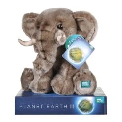 BBC Earth Animal Plush Elephant 25cm