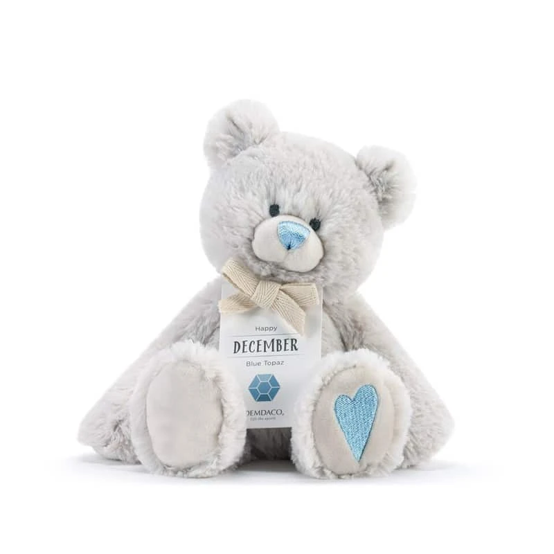 Demdaco Birthstone Bear – December Happy Blue Topaz 3 Demdaco Birthstone Bear – December Happy Blue Topaz