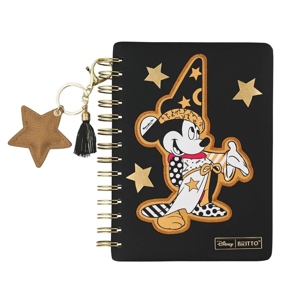 Disney By Britto Midas Sorcerer Mickey Faux Leather Notebook 4 Disney By Britto Midas Sorcerer Mickey Faux Leather Notebook - Image 2