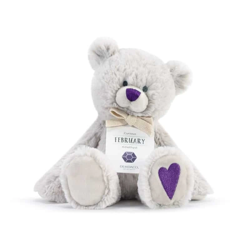 Demdaco Birthstone Bear – February Curious Amethyst 3 Demdaco Birthstone Bear – February Curious Amethyst